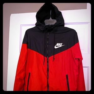 Nike zip-up hooded windbreaker